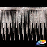 4 1/2" Multi-level Crystal Rhinestone Cupchain Fringe, RF-038