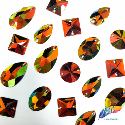 Metallic AB Resin Stones Color F