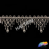 3 1/2" Wavy Crystal Rhinestone Fringe, RF-021