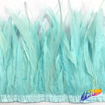 10-12" Natural White Dyed Coque Fringe (1/4 Yard)