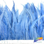 10-12" Natural White Dyed Coque Fringe (1/4 Yard)