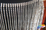 16" Rhinestone Cupchain Fringe (Sold By Piece - 36 inches), RF-040