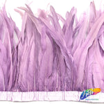 10-12" Natural White Dyed Coque Fringe (1/4 Yard)