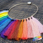 3 1/4" Silk Craft Tassels with Gold Jump Ring, TSL-02 (4 pieces)