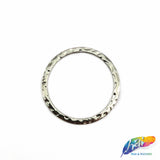 2" Flat Metal Carved O Rings