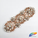 Pearl Beaded Rhinestone Motif Applique, PRA-001