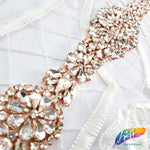 Crystal Rhinestone Motif Applique, PRA-002