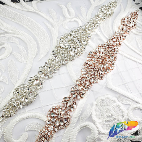 Crystal Rhinestone Motif Applique, PRA-002