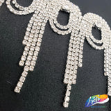 3" Swirl Crystal Rhinestone Fringe, RF-050