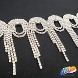 3" Swirl Crystal Rhinestone Fringe, RF-050