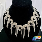 3" Swirl Crystal Rhinestone Fringe, RF-050