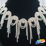 3" Swirl Crystal Rhinestone Fringe, RF-050