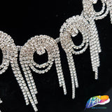 3" Swirl Crystal Rhinestone Fringe, RF-050