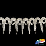 3" Swirl Crystal Rhinestone Fringe, RF-050