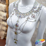 Crystal AB Rhinestone Necklace, XY168