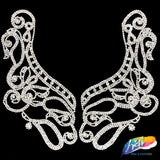 Crystal Rhinestone Applique on Metal Setting (sold by pair), 91371