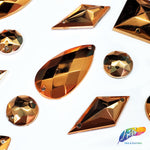 Metallic Rose Gold (Copper) Resin Stones