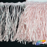 6" Sequins Fringe with Clustered Sequins Bias Tape, SEQ-002