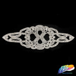 Crystal Rhinestone Motif Applique on Metal Setting, NL-035