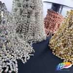 SALE! 5" Netted Rhinestone Cupchain Fringe RF-030