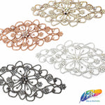 Crystal Rhinestone Motif Applique on Metal Setting, RA-024