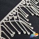 2 3/4" Chandelier Rhinestone Fringe, RF-009