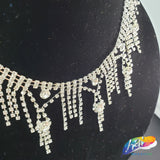 2" Silver Crystal Rhinestone Fringe, RF-026