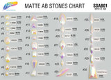 Matte White AB Resin Stones, SSAB01