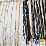 7 1/2" Chainette Fringe with Gold Chain Link