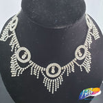 2 5/8" Silver Crystal Dreamcatcher Rhinestone Fringe, RF-014