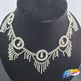 2 5/8" Silver Crystal Dreamcatcher Rhinestone Fringe, RF-014