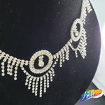 2 5/8" Silver Crystal Dreamcatcher Rhinestone Fringe, RF-014