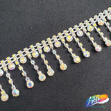 1 1/8" Rhinestone Ball Cupchain Fringe, RF-008