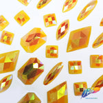 Matte Yellow AB Resin Stones, SSAB10