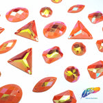 Matte Orange AB Resin Stones, SSAB09