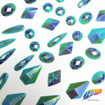 Matte Aqua AB Resin Stones, SSAB05