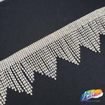 2 1/2" Wavy Crystal Rhinestone Fringe, RF-004