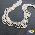 1 1/4" Overlapping Loop Crystal Rhinestone Fringe, RF-002