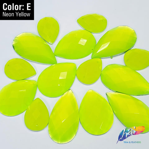 Neon Yellow Resin Stones
