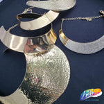 Gold Metal Choker Necklace - Style B