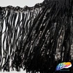 6" Sequins Fringe with Clustered Sequins Bias Tape, SEQ-002