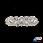Pearl Beaded Rhinestone Motif Applique, PRA-001