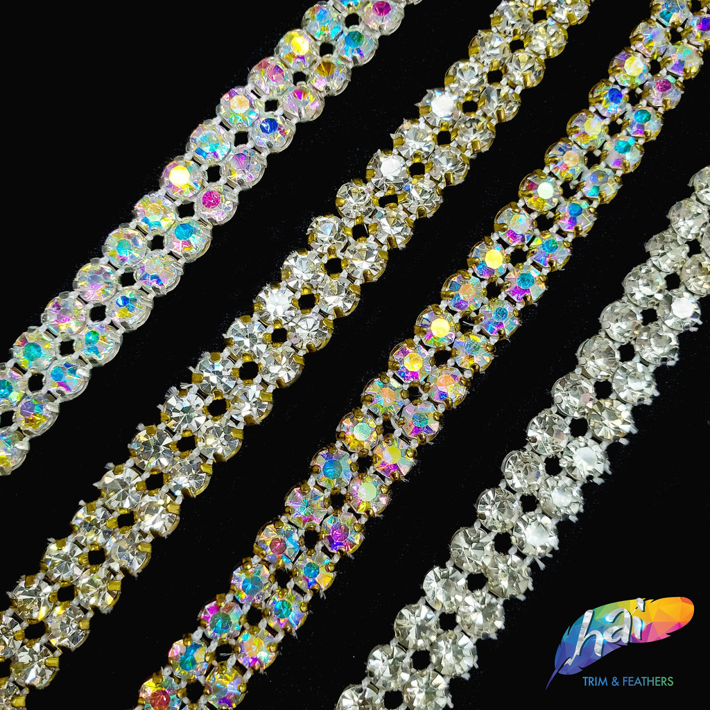 12-row Crystal Rhinestone Banding, A-012 – Hai Trim & Feathers