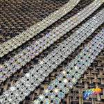 3-Row Crystal Rhinestone Trim, A-003