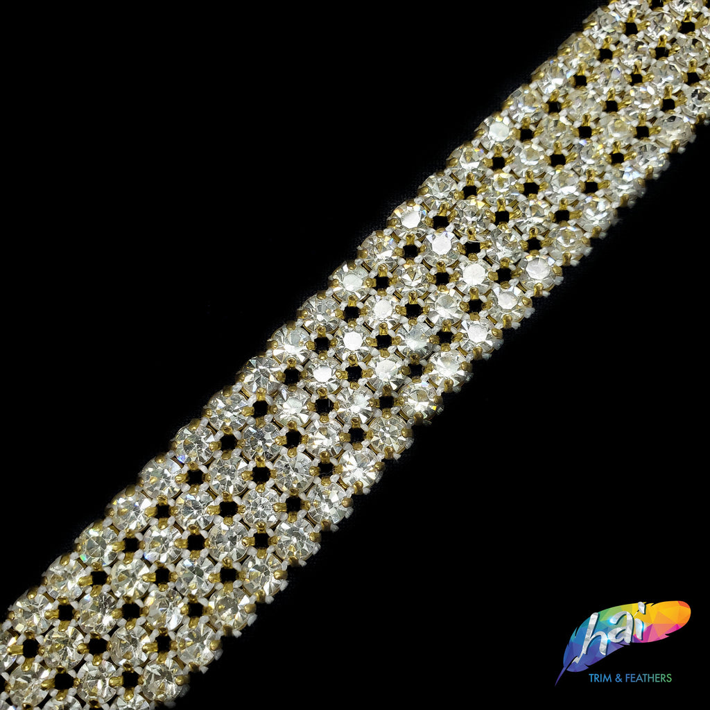 12-row Crystal Rhinestone Banding, A-012 – Hai Trim & Feathers