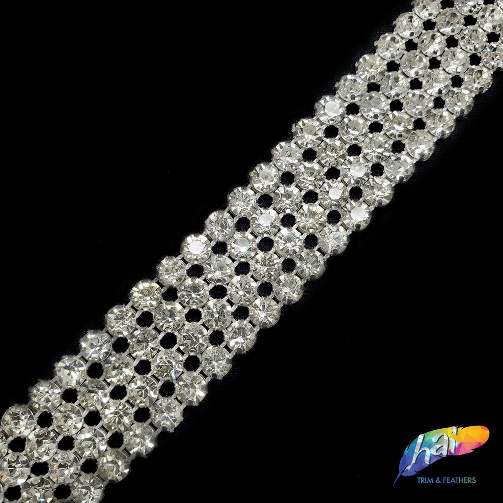 4-Row Crystal Rhinestone Trim, A-004 – Hai Trim & Feathers