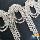 3" Swirl Crystal Rhinestone Fringe, RF-050