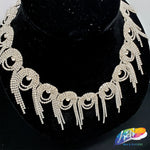 3" Swirl Crystal Rhinestone Fringe, RF-050