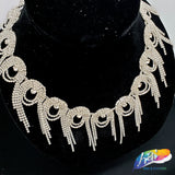 3" Swirl Crystal Rhinestone Fringe, RF-050