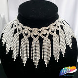 4" Braided Tassel Crystal Rhinestone Fringe, RF-051